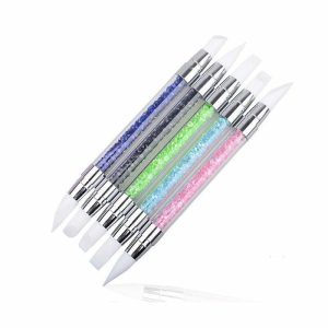 5Pcs Nail Art Silicone Brush