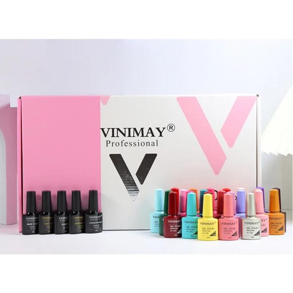 VINIMAY UV Gel Nail Polish 65pcs Kit with Shade Card For for Nail Art