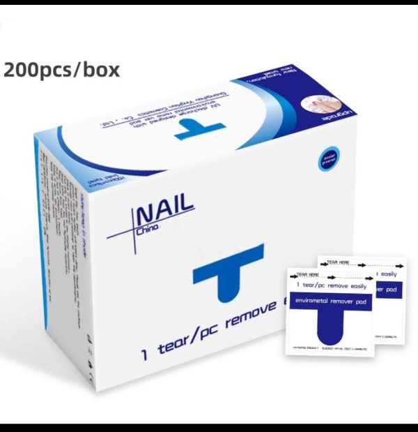 Acetone Removal Wipes 200 pcs Box