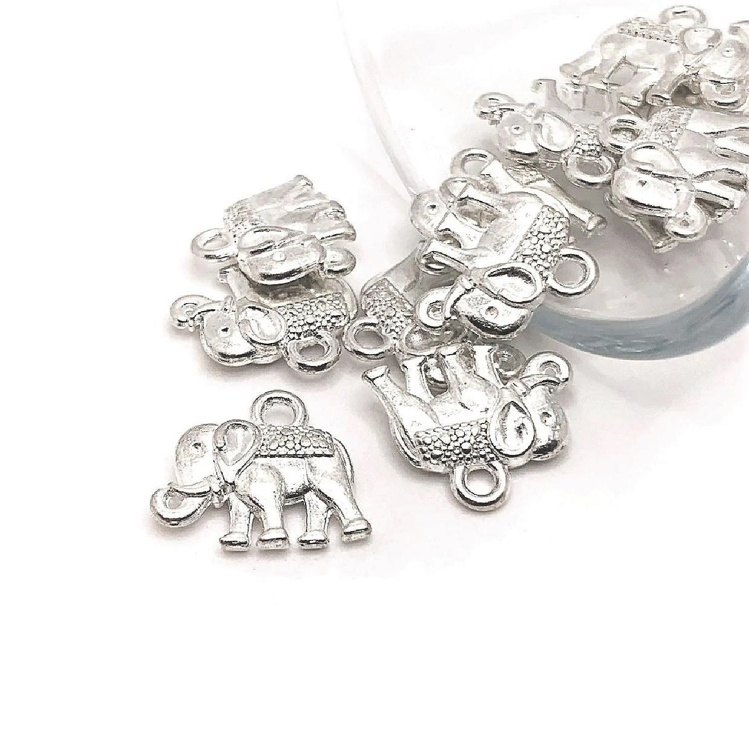Oxidised Silver Ethnic Charms - Image 8