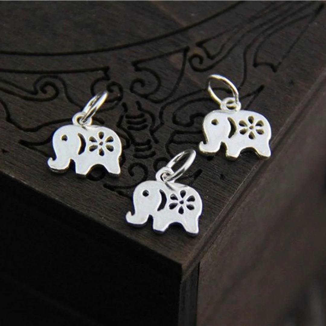 Oxidised Silver Ethnic Charms - Image 9