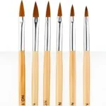 Wooden Handle Acrylic Brushes – SNX Nails