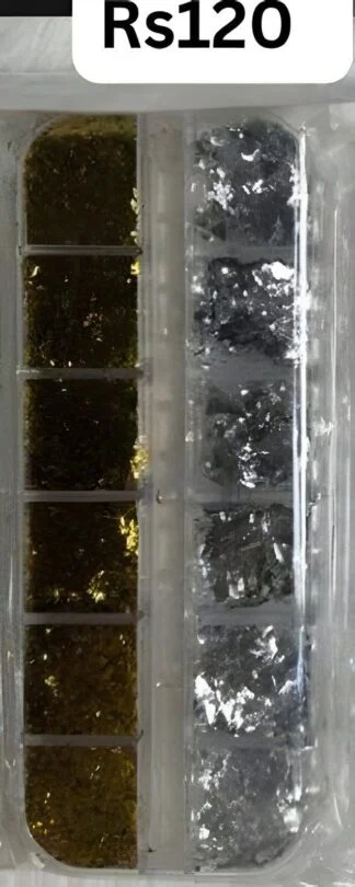 Crushed Foil Strip (Gold/Silver)