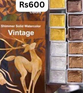 Shimmer Solid Watercolor Vintage