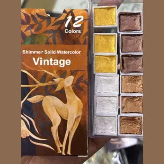 Shimmer Solid Watercolor Vintage