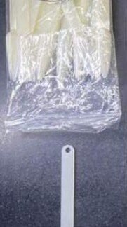 White Swatch Sticks on Ring