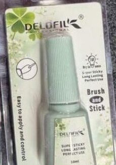 Delofil Brush and Stick Nail Glue (Green)