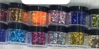 Glitter Powder Jars Set