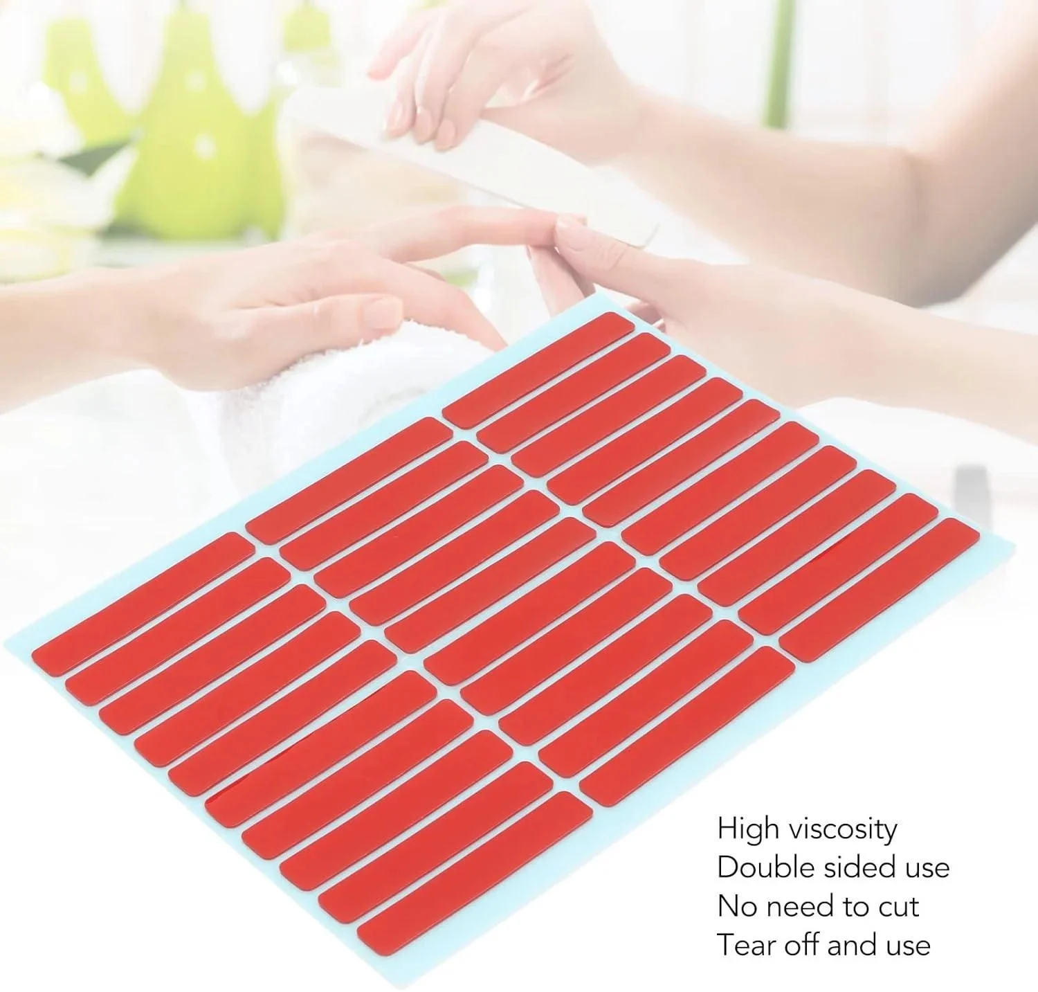 Double tape red tabs – SNX Nails