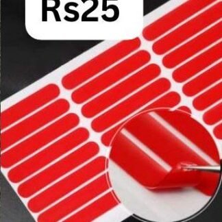 Double tape red tabs