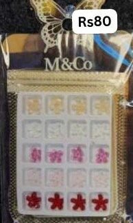 M&Co Nail Decoration Gold Frames