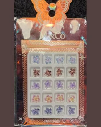 M&Co Nail Decoration – Flowers (Purple) – SNX Nails