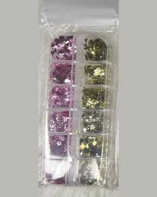 Mylars 12-Grid Case - Purple and Gold Flakes
