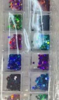 12-Grid Star Glitter