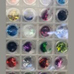 Glitter and Mylars 24-Grid Tray – Multicolour Mix – SNX Nails