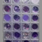 Glitter and Mylars 24-Grid Tray – Purple – SNX Nails