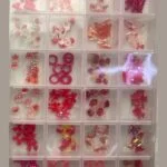 Nail Charms 24-Grid Box – Red and Pink Mix – SNX Nails