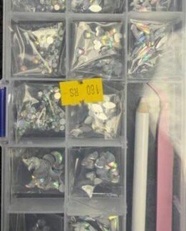 Nail Art Diamonds Kit with Picker Pencil & Tweezer
