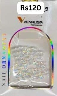 Venalisa Nail Ornament White Flowers