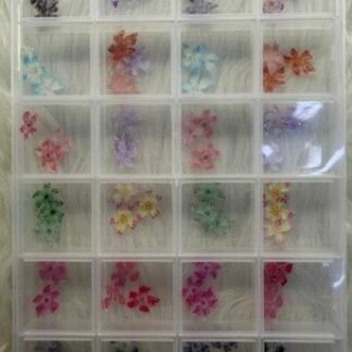 Flower Nail Charms Decor Wheel Box