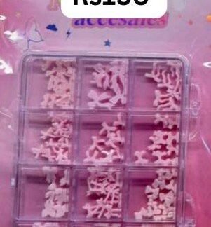 Pink Nail Charms Box