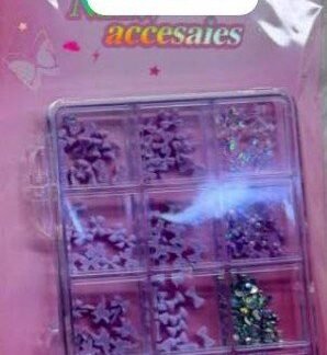 Purple Nail Charms Box