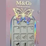 M&Co Nail Decorations Silver Bow Charms 12 pcs – SNX Nails