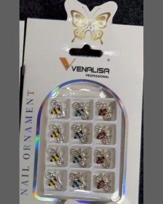 Venalisa Nail Ornament Charms Bees 12 pcs