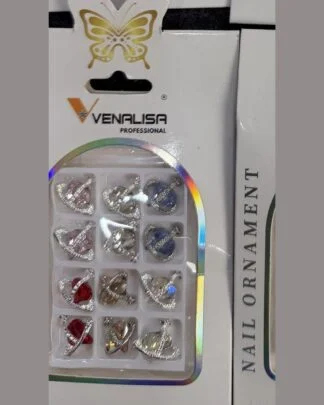 Venalisa Nail Ornament Charms Crystal Planets 12 pcs