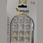 Venalisa Nail Ornament Charms Silver and Gold Bows 12 pcs – SNX Nails