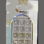 Venalisa Nail Ornament Charms Silver and Gold Metal 12 pcs – SNX Nails