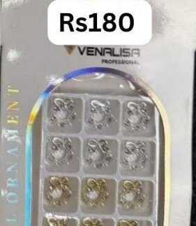 Venalisa Nail Ornament Heart Bow Charms
