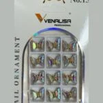 Venalisa Nail Ornament No.13 AB Butterfly Charms 12 pcs – SNX Nails