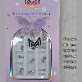 MC MEE Decorations Crystal Nail Charms - Bow Design 2