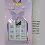 MC MEE Decorations Crystal Bows – Silver Clear – SNX Nails