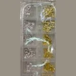 Metal Charms 12 Grid Box Silver and Gold – SNX Nails