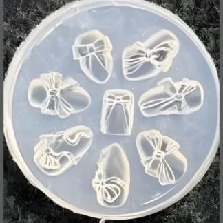 Silicone Nail Mold - 3D Bow Nails Round