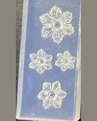 Silicone Nail Mold - Four Flowers