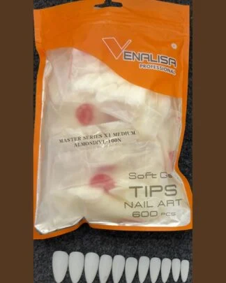 Venalisa Full Buffed Tips Medium Almond – SNX Nails