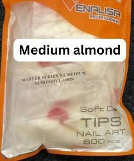 Venalisa Full Buffed Tips Medium Almond