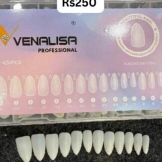 Venalisa Almond Natural Full Buffed Tips