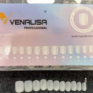 Venalisa Short Square Natural Full Buffed Tips