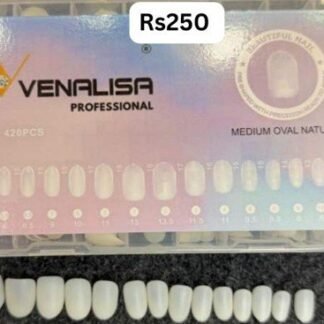 Venalisa Medium Oval Natural Full Buffed Tips