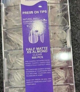 Bolt Bee Half Matte XS Almond Clear 600 Pcs GJB-200C
