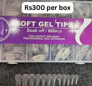 Bolt Bee Soft Gel Tips Soak off 600 pcs Almond