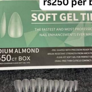 Queen finger Soft Gel Tips Medium Almond 550ct Box