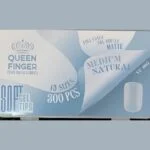 Queen Finger Soft Gel Tips Medium Natural Pre-Buffed Matte 300 Pcs – SNX Nails