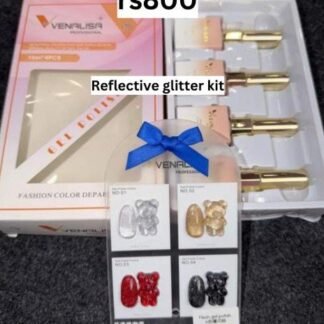 Venalisa Reflective glitter kit: 4 pc + shadechart, 15 ml bottles