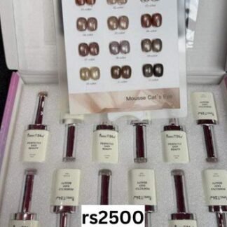 Perfectt 24 Cateye kit: 12 pc + shadechart, 15 ml bottles (Mousse Cat's Eye)