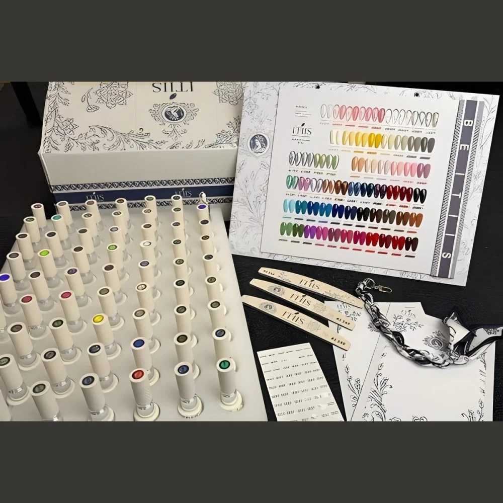 ITIIS 60 Pcs Gel Polish Kit - 60 Shades with 15 Cat Eye Shades (15 ml bottles) - Image 2
